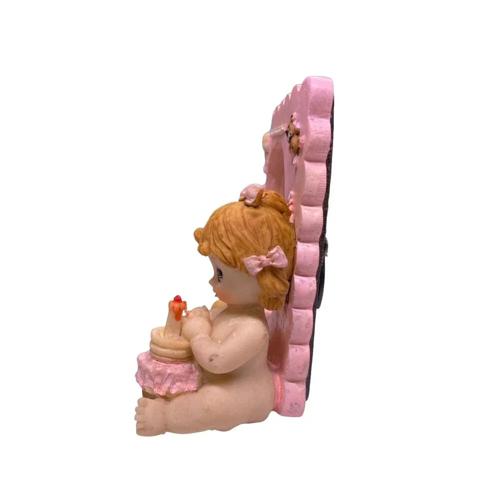 7 - Mini Picture Frame Pink Girl Birthday Party Favors Vintage Lot NEW